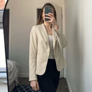 Cream Blazer - H&M - Size Small